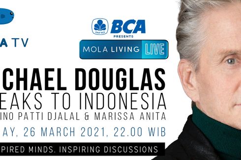 Michael Douglas Bakal Cerita Perjalanan Hidup dan Kesuksesan di Mola Living Like