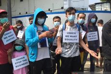 Para Pengungsi Asing Demo Ingin Bertemu Jokowi Minta Bantuan