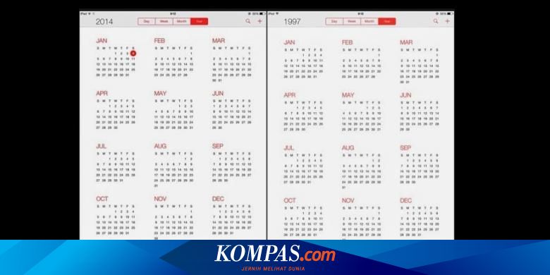 Mengapa Kalender 2014 Dan 1997 Sama Ini Alasannya Halaman All Kompas Com