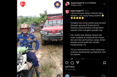 Video Pengendara Motor Tersasar ke Tengah Hutan, Tanya ke Warga Lokal