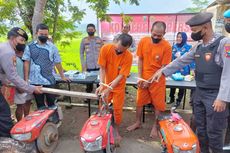 Polres Trenggalek Tangkap Komplotan Pencuri Mesin Pembajak Sawah