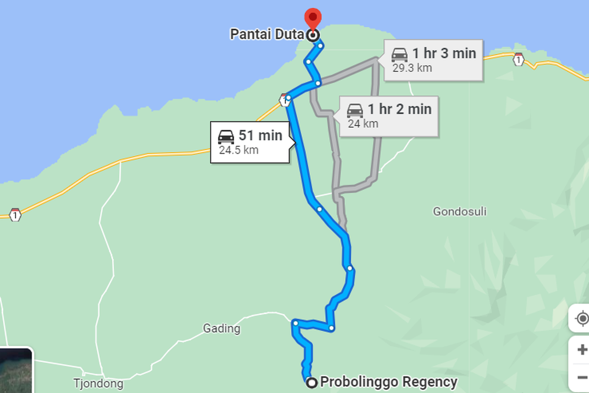 Rute Pantai Duta, Probolinggo, Jawa Timur