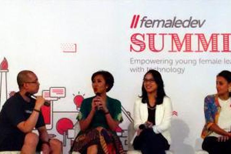 Femaledev Summit di Jakarta, Selasa (21/4/2015).