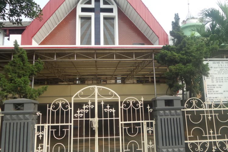 Gereja GMIST Mahanaim  di Jakarta Utara, Senin (5/6/2017)