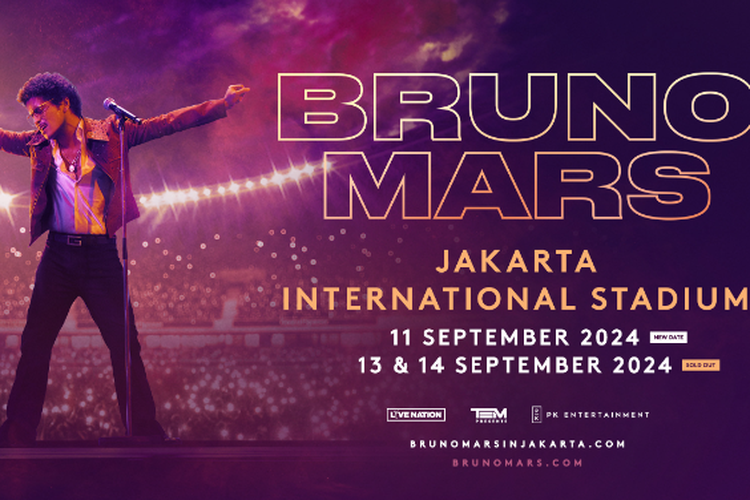 Penjualan Tiket Bruno Mars Jakarta untuk Umum Dibuka Hari Ini, Klik brunomarsinjakarta.com