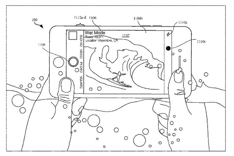 Paten iPhone di dalam air