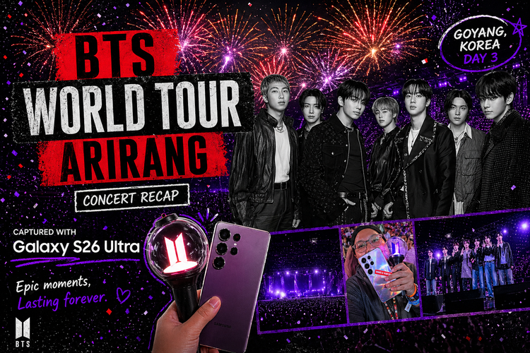 Saya Rekam Konser BTS di Korea Pakai Galaxy S26 Ultra, Ini Setting agar Fancam Tetap Tajam