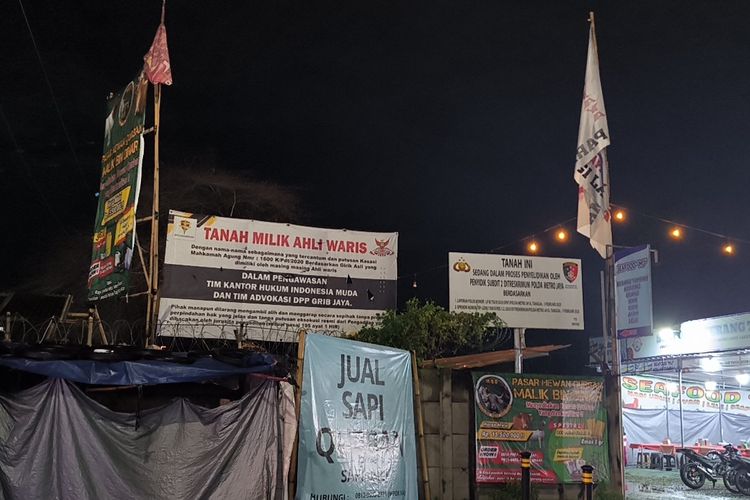 Kondisi Lahan BMKG di Tangsel yang Diduduki GRIB Jaya, Terpasang 3 Plang dan Bendera Ormas