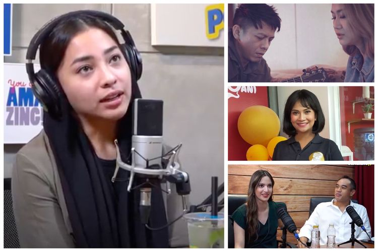 Kolase foto Nikita Willy, Ariel NOAH dan BCL, Vanessa Angel, Nia Ramadhani dan Ardi Bakrie