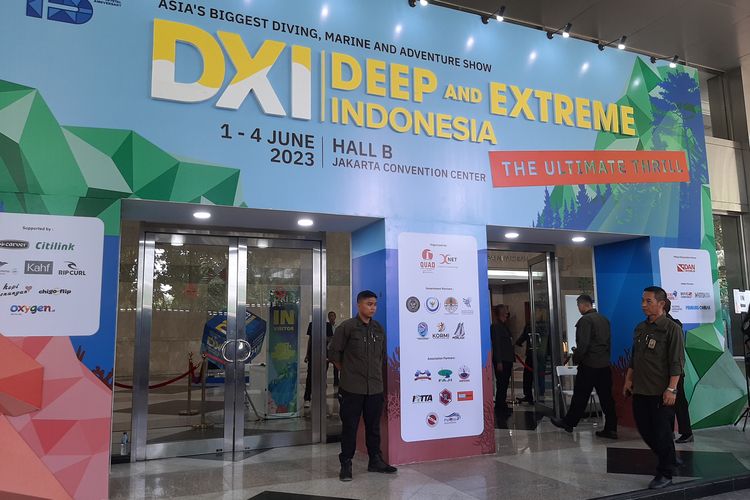 Pameran Deep and Extreme 2023 di Jakarta Convention Center, Jakarta Pusat, Kamis (1/6/2023)