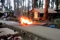Detik-detik Motor Terbakar di Kawasan Wisata Siti Sundari Lumajang, Sempat Terdengar Suara Letupan