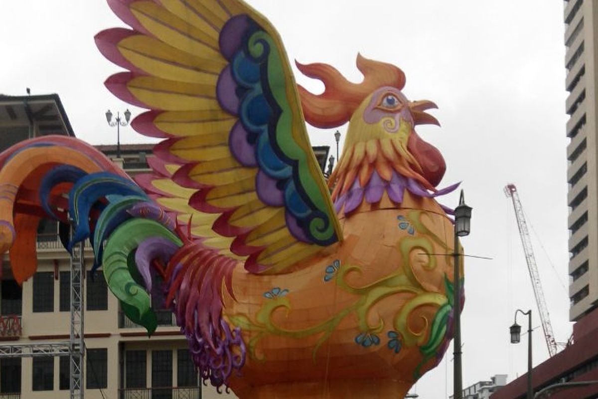 Pemandangan di kawasan Chinatown Singapura, Jumat (3/3/2017).