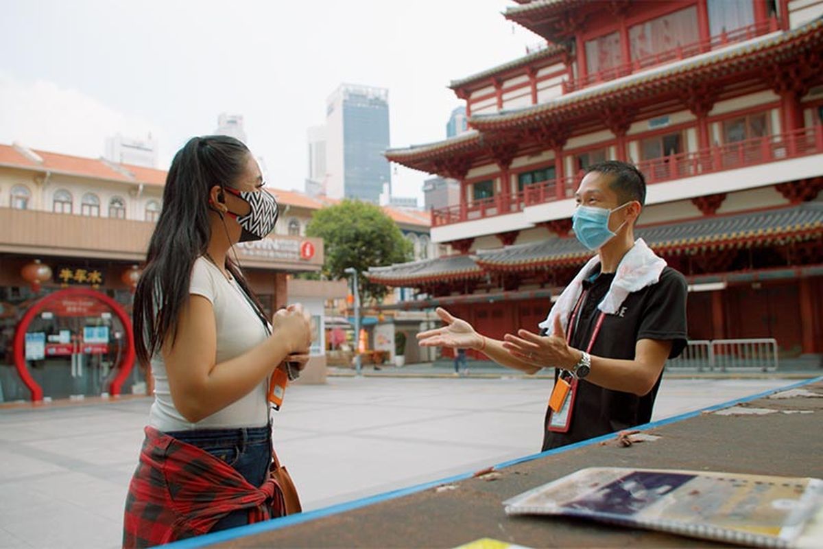 Keseruan Denada menjelajahi Chinatown dengan permainan detektif.