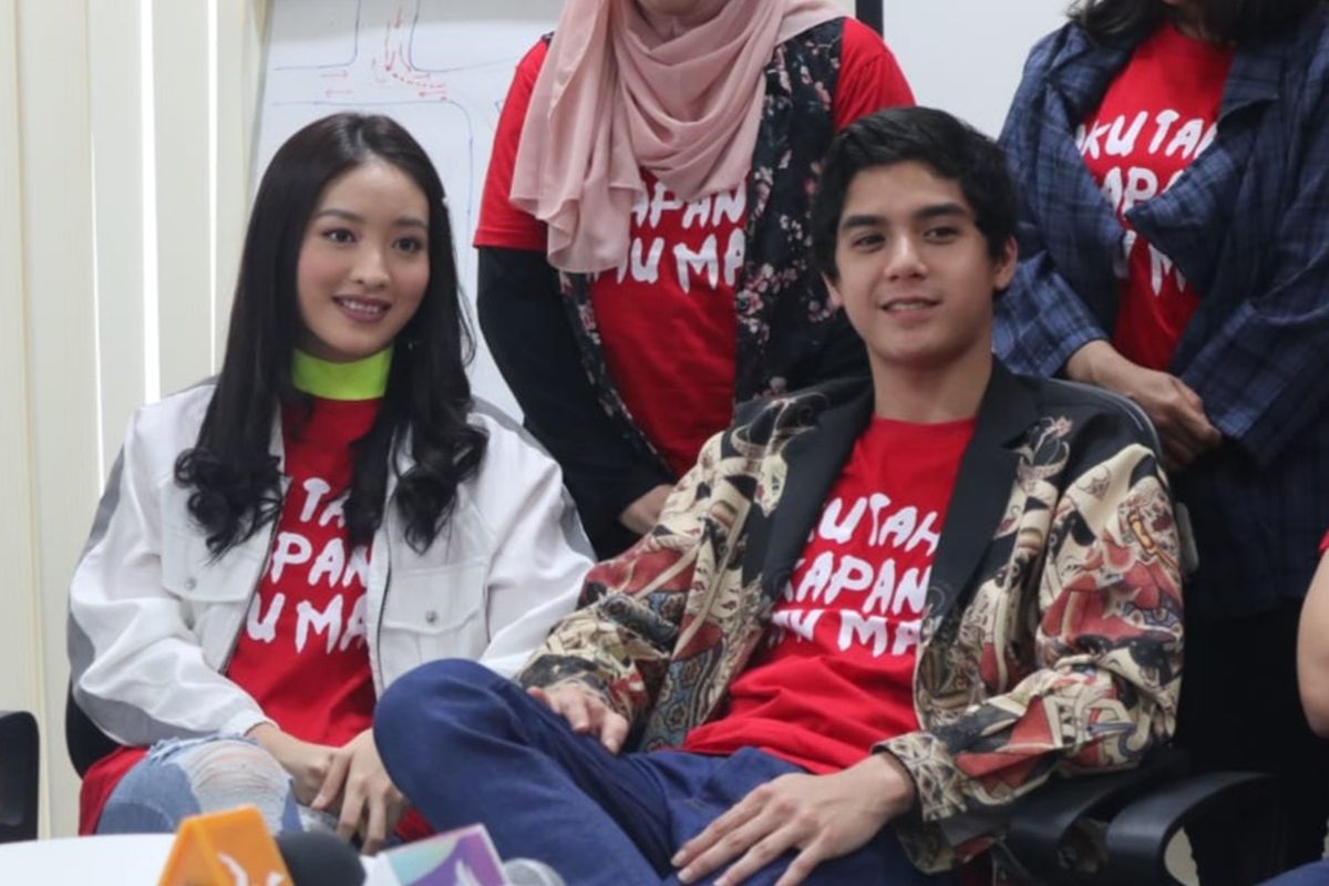 Natasha Wilona dan Al Ghazali dalam wawancara di Metropolitan Mall Cileungai, Jawa Barat, Minggu (7/7/2019).