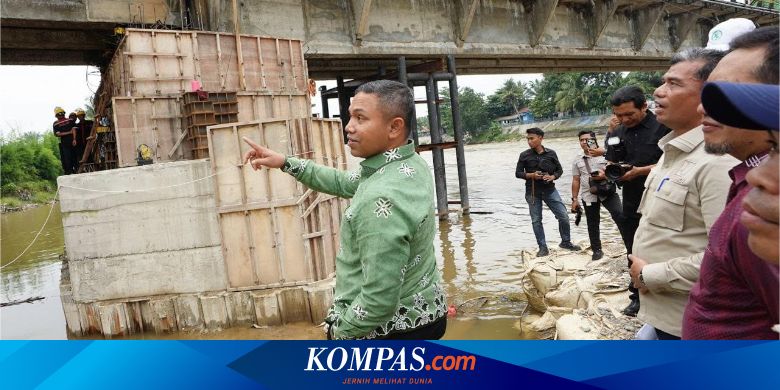Tinjau Jembatan Sungai Rokan, Gubernur Riau Pastikan Segera Fungsional
