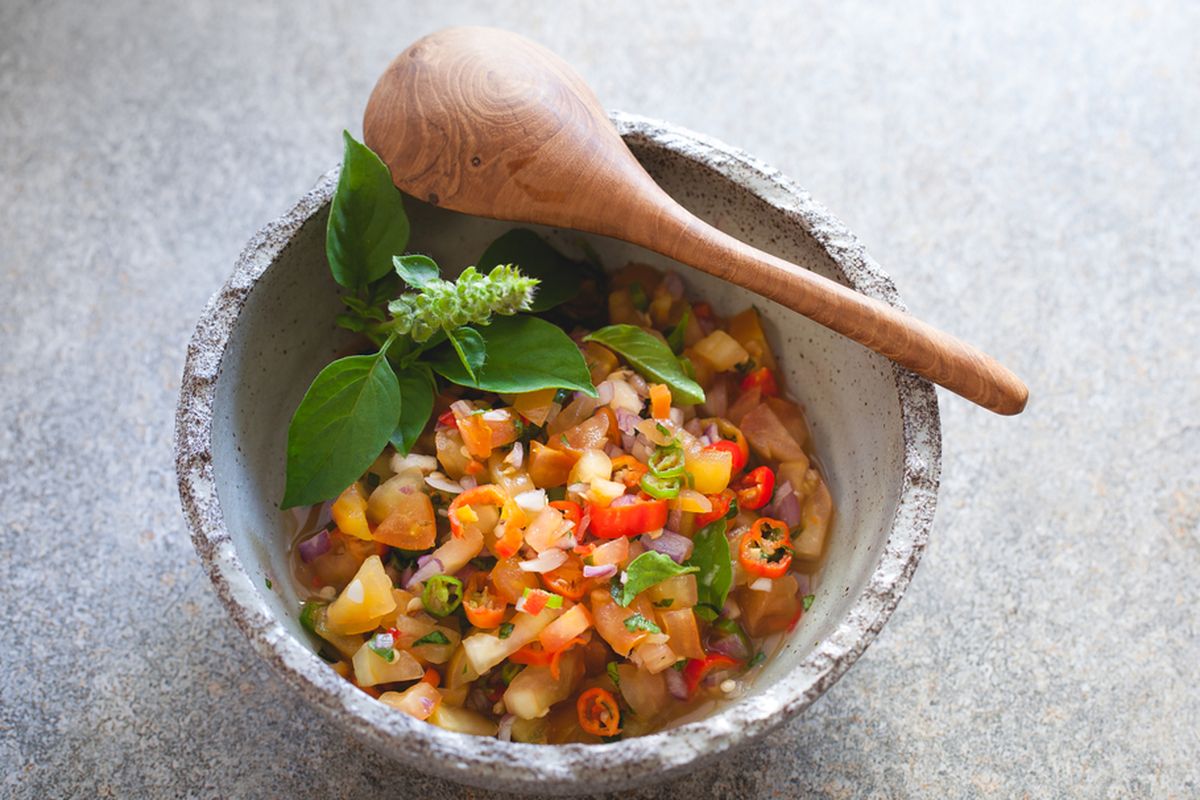 Ilustrasi sambal dabu-dabu.