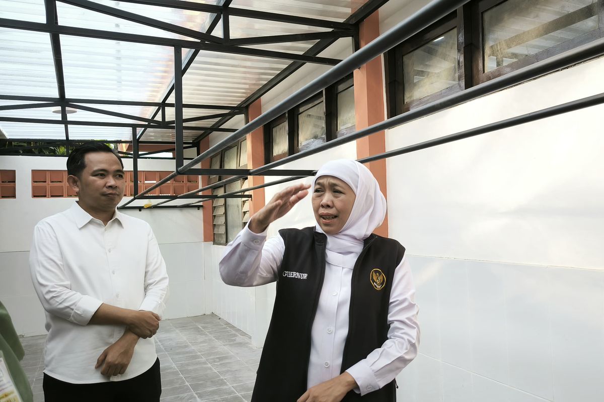 Gubernur Jawa Timur Khofifah Indar Parawansa dalam kunjungannya ke Jember, Kamis (31/7/2025).