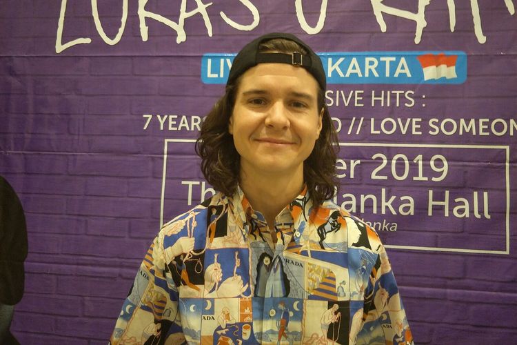 Lukas Forchhammer, vokalis Lukas Graham dalam wawancara eksklusif di The Hall Kasablanka, Selasa (1/10/2019).