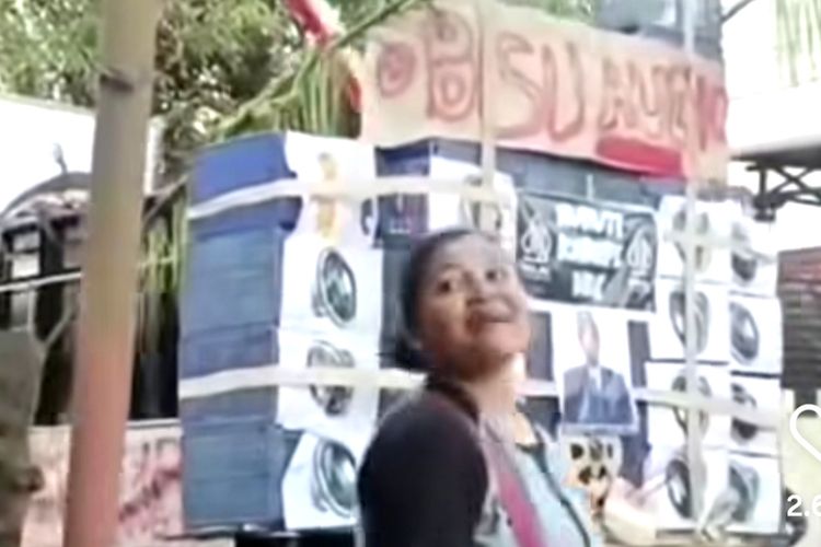 Tangkapan layar video sound bisu di karnaval sound horeg Banyuwangi