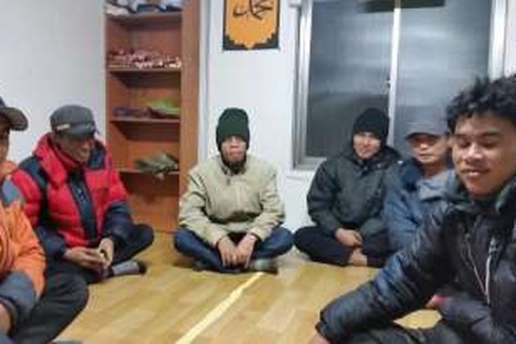 Para WNI yang tertipu untuk bekerja di Jeju, Korea Selatan, Selasa (24/02/16) dipulangkan ke Indonesia. 