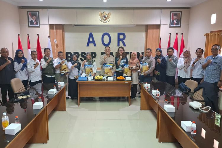 Kementerian Pertanian (Kementan) menyerahkan bantuan benih padi varietas gamagora 7 sebanyak 400 kilogram kg hasil penelitian dari Universitas Gadjah Mada (UGM)  kepada petani di Kota Serang, Banten.