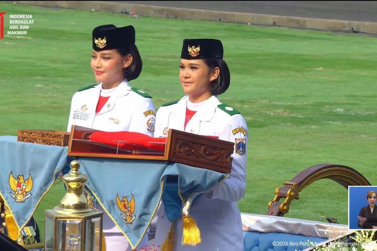 Kirab Jelang Upacara HUT Ke-81 RI, Bendera Merah Putih Dibawa dengan Kereta Garuda Prabayaksa