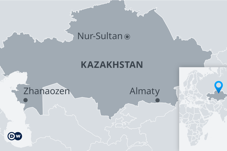 Peta Kazakhstan.