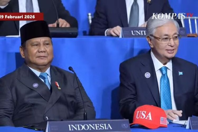 Presiden Prabowo Subianto menghadiri langsung Konferensi Tingkat Tinggi (KTT) perdana Board of Peace atau Dewan Perdamaian Gaza di Donald J. Trump US Institute of Peace di Washington DC, Amerika Serikat, Kamis (19/2/2026).