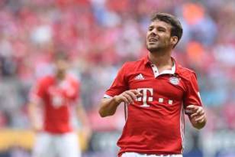 Pemain Bayern Muenchen, Juan Bernat, tampil dalam laga Bundesliga kontra FC Koeln di Allianz Arena, 1 Oktober 2016.