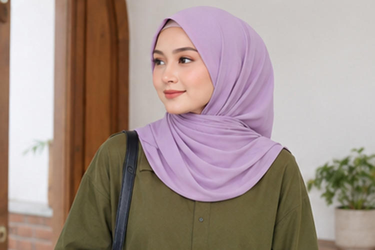 Inspirasi warna jilbab yang cocok dipadukan dengan baju army, mulai dari netral, pastel, earth tone, hingga abu-abu yang stylish.