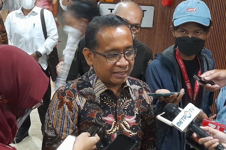 Menteri Sekretaris Negara Pratikno ditemui di Kompleks Parlemen Senayan, Jakarta, Kamis (2/6/2022).