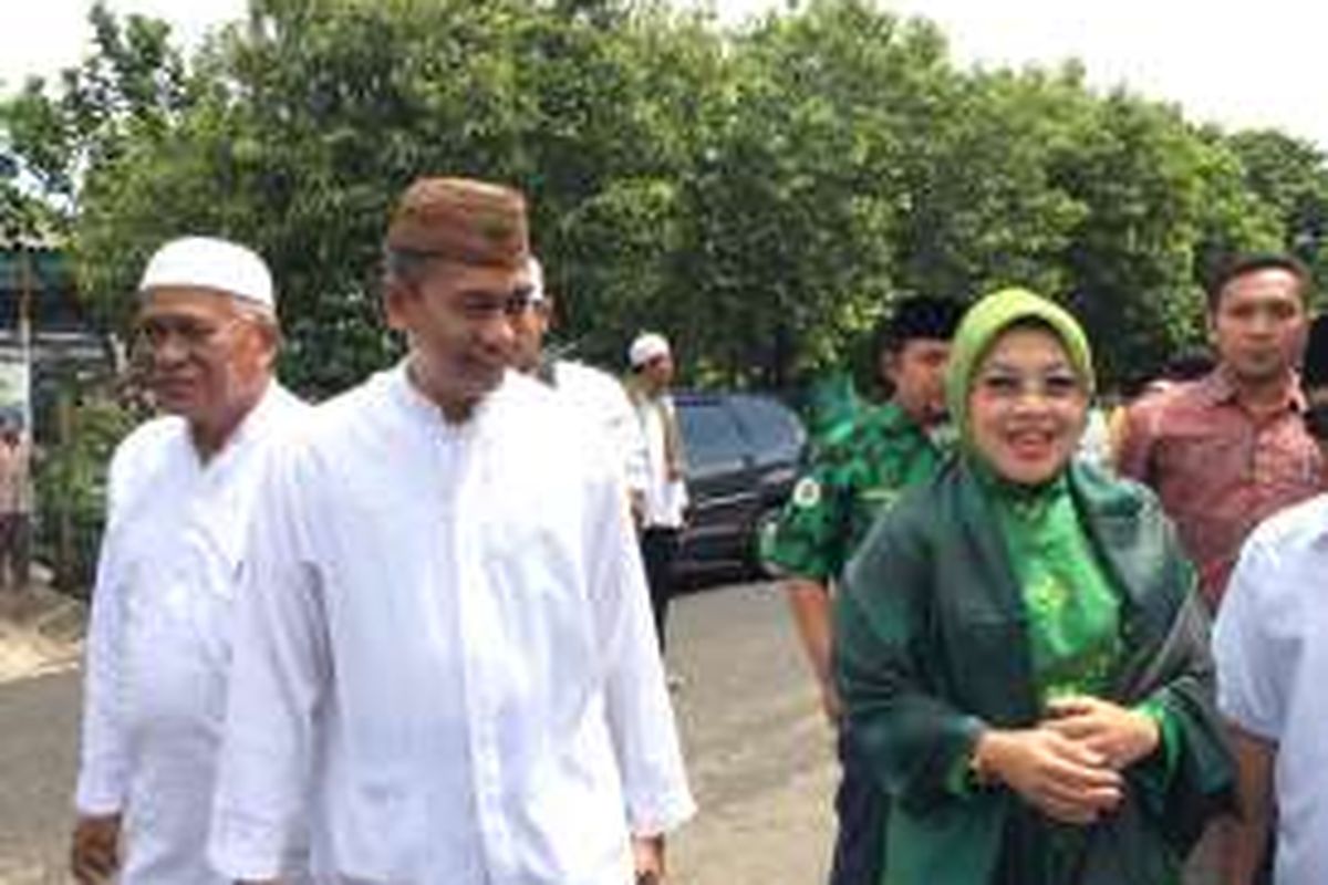 Cawagub DKI Jakarta, Sylviana Murni di Kembangan, Jakarta Barat, Minggu (13/11/2016).