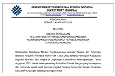 Rekrutmen PPPK Kemenaker 2023: Link, Formasi, Syarat, dan Cara Daftarnya