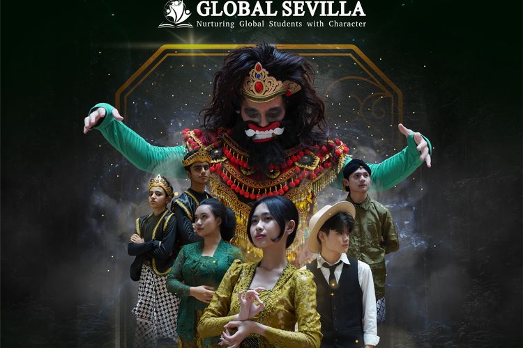 Sekolah Global Sevilla menggelar drama musikal Timun Mas and The Abandoned Promises di Auditorium Sekolah Global Sevilla Pulomas, Jakarta Timur (10/3/2023).