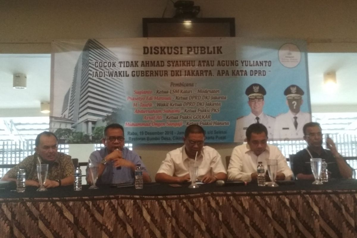 Forum Diskusi DPRD mengenai Wagub DKI