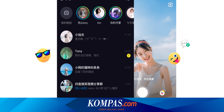 Tiktok Luncurkan Aplikasi Video Chat Mirip Instagram Stories Halaman All Kompas Com
