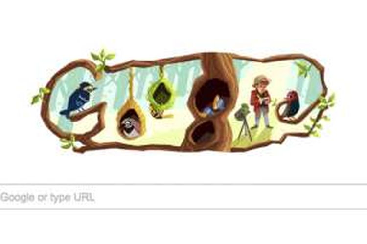 Google Doodle merayakan ulang tahun Phoebe Snetsinger