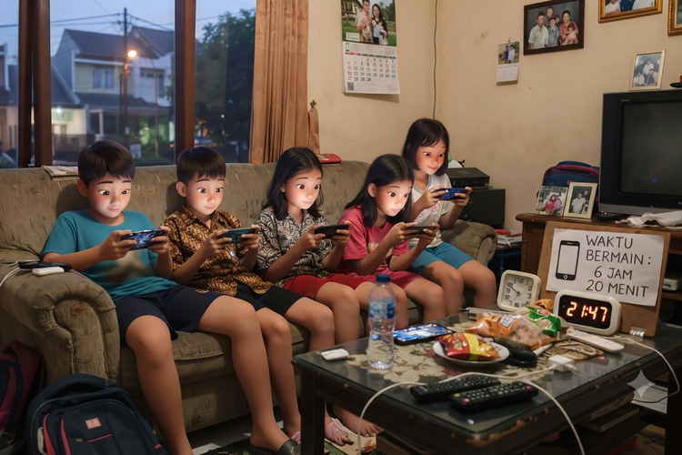 Komdigi Ungkap Anak Indonesia Gunakan Ponsel Habiskan 5-7 Jam Sehari