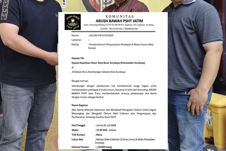 Pesilat Bakal Gelar Aksi Damai di 2 Titik Surabaya