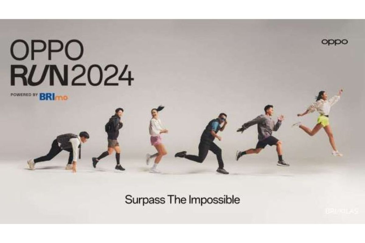 Oppo Run 2024 yang didukung oleh BRI.