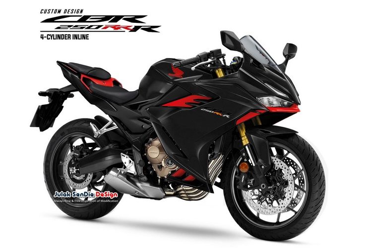 Rendering bebas Honda CBR250RR 4-silinder