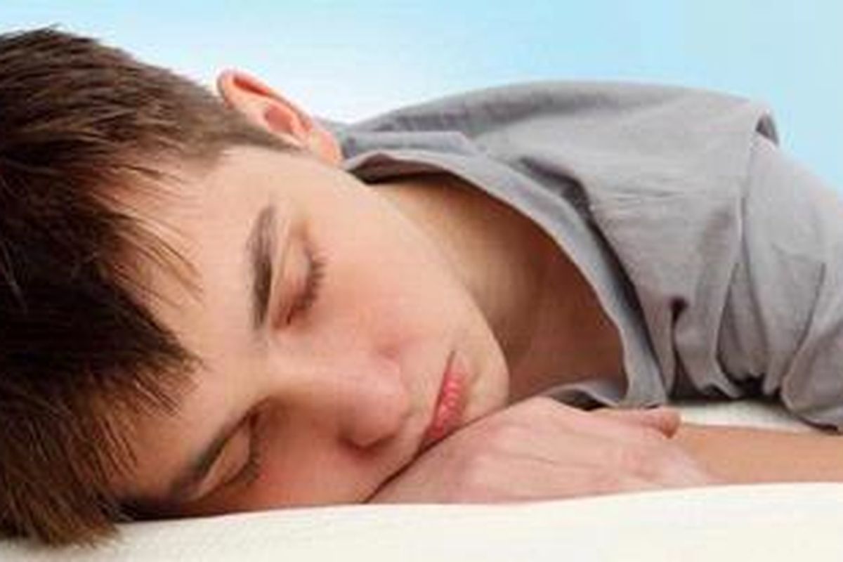 Ilustrasi remaja tidur