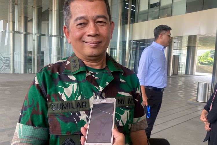 Kepala Pusat Penerangan (Kapuspen) TNI Mayjen Nugraha Gumilar ditemui di Menara Kompas Gramedia, Tanah Abang, Jakarta Pusat, Senin (27/5/2024).