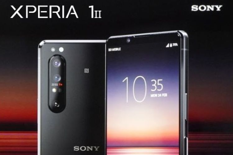 ilustrasi ponsel Sony Xperia 1 Mark II