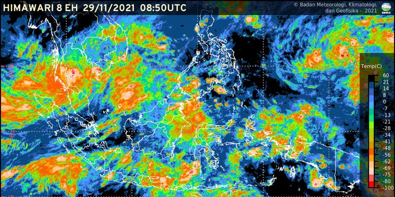 BMKG deteksi lahirnya bibit siklon tropis 94W di Perairan Kamboja. Waspada, hal ini akan memicu cuaca ekstrem di Indonesia.