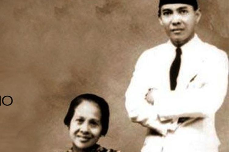 Potret Inggit Garnasih dan Soekarno