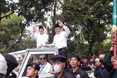 Melintasi Taman Suropati Menteng, Anies-Cak Imin Melewati Rumah Dinas Gubernur DKI dan Sapa Petugas PPSU