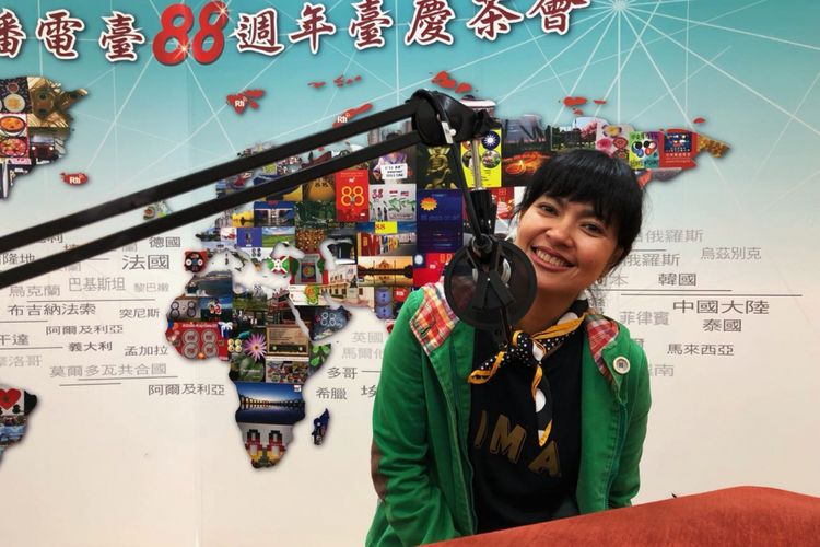 Lola Amaria usai pemutaran film Lima di auditorium Radio Taiwan International, Taipei (9/9/2018).