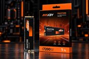 MAXBY MAX7200 Tawarkan SSD NVMe Gen 4 untuk Kreator Konten dan Gamer
