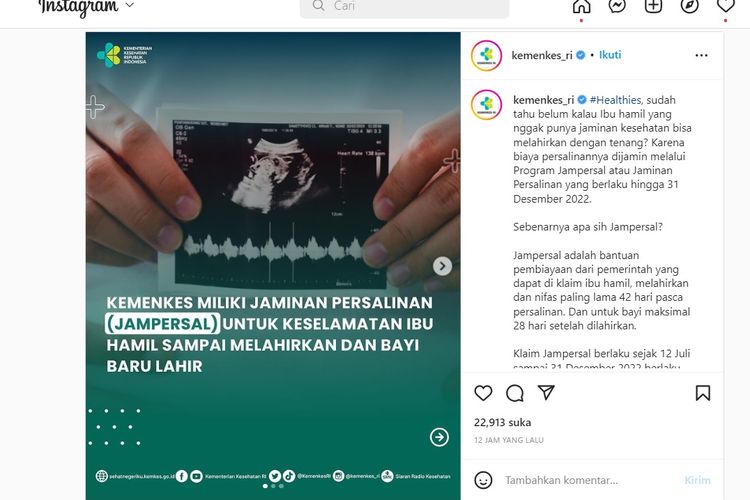 Jampersal adalah bantuan pembiayaan dari pemerintah yang dapat diklaim ibu hamil, melahirkan dan nifas paling lama 42 hari pascapersalinan. Dan untuk bayi maksimal 28 hari setelah dilahirkan.